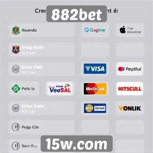 Métodos de pagamento disponíveis na 882bet